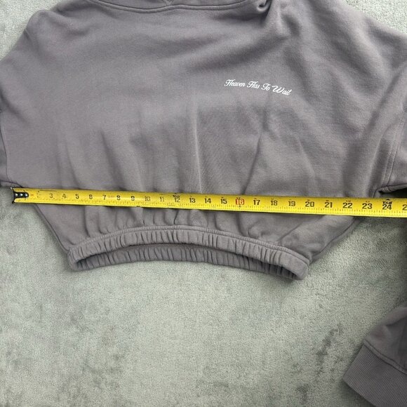 Darc Sport Hoodie Womens Medium Wolves Heaven Has To Wait Cropped 876 Of 1000 - Picture 3 of 13